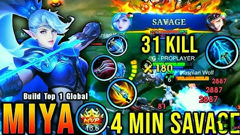Miya best build 😍 SAVAGE 😍 2025 BEST BUILD