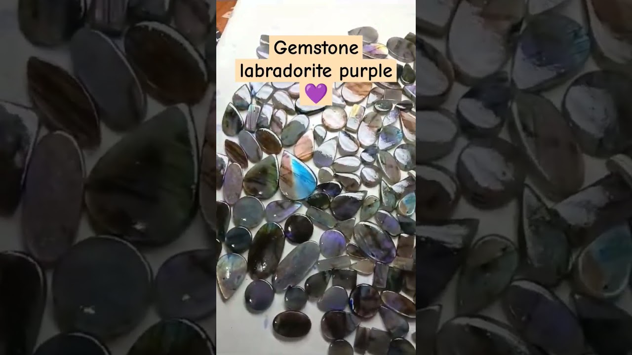 Gemstone labradorite purple 