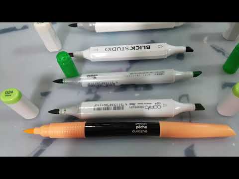 Alcohol Marker Review: Blick Studio Markers