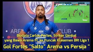 Arema vs Persija 'Biodata Carlos Fortes' Gol Salto Fortes