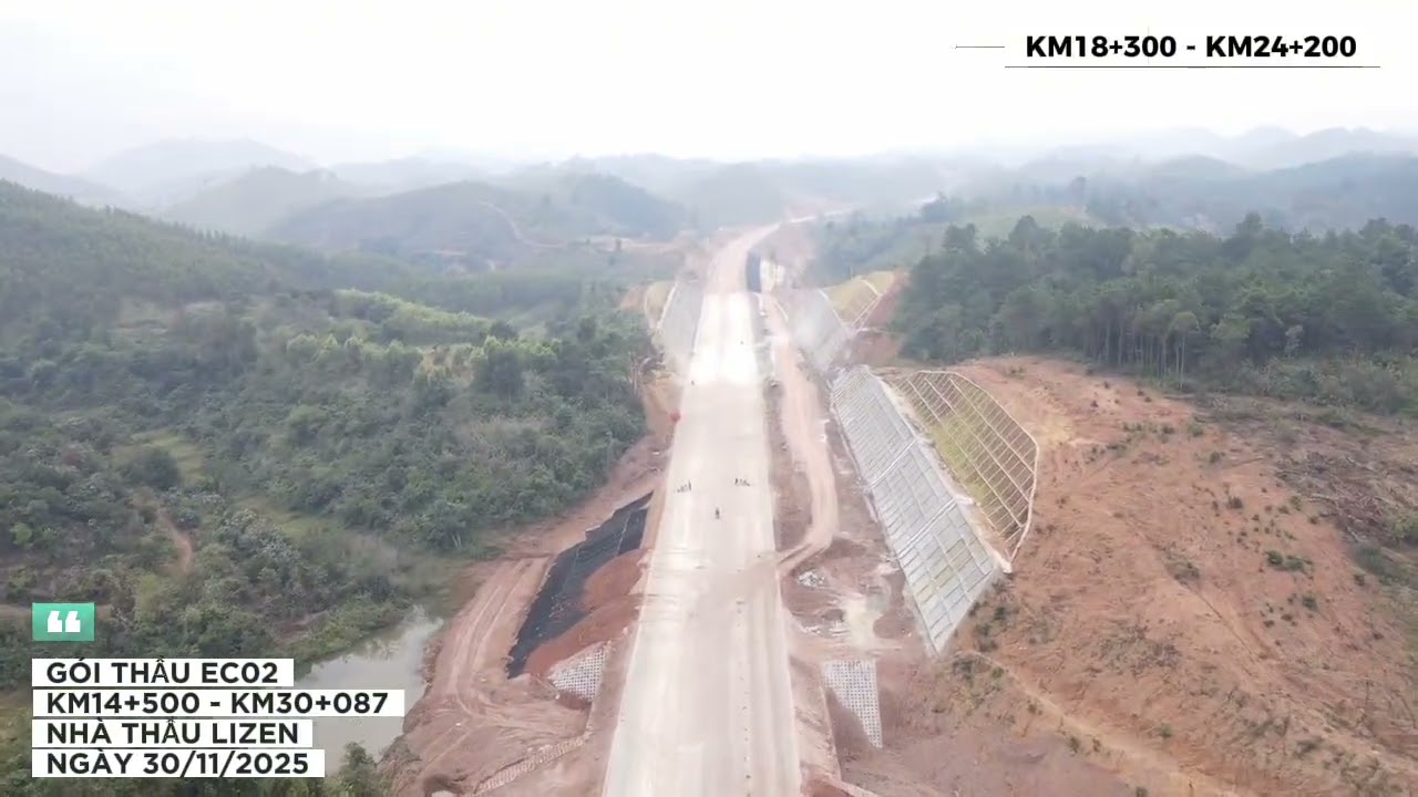 Gói thầu EC02, nhà thầu LIZEN, cao tốc Hữu Nghị - Chi Lăng (ngày 30/11/2025)