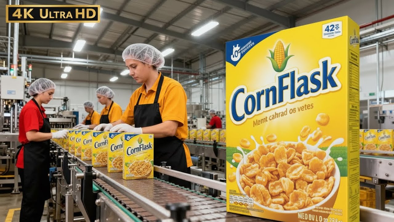 Inside a High-Tech Cornflakes Factory: From Whole Corn to Crunchy ...