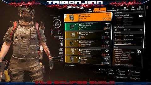 the Division 2, Vile Eclipse build