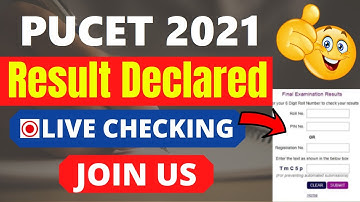 PUCET 2021 UG Result/Merit List (Declared) - Check Your PUCET UG Course Result 2021 Here