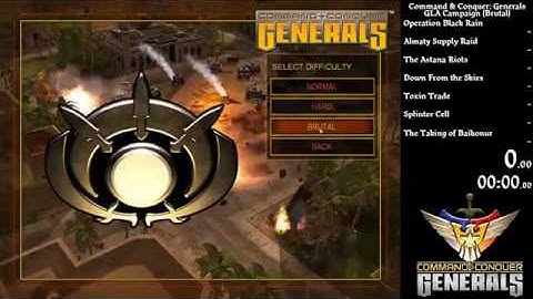 C&C Generals GLA Campaign (Brutal) 27m03s IGT (PC)
