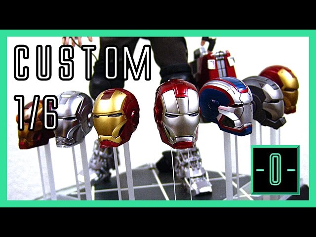 1/6 custom Iron Man Helmet display stand by Stoney's stands - YouTube