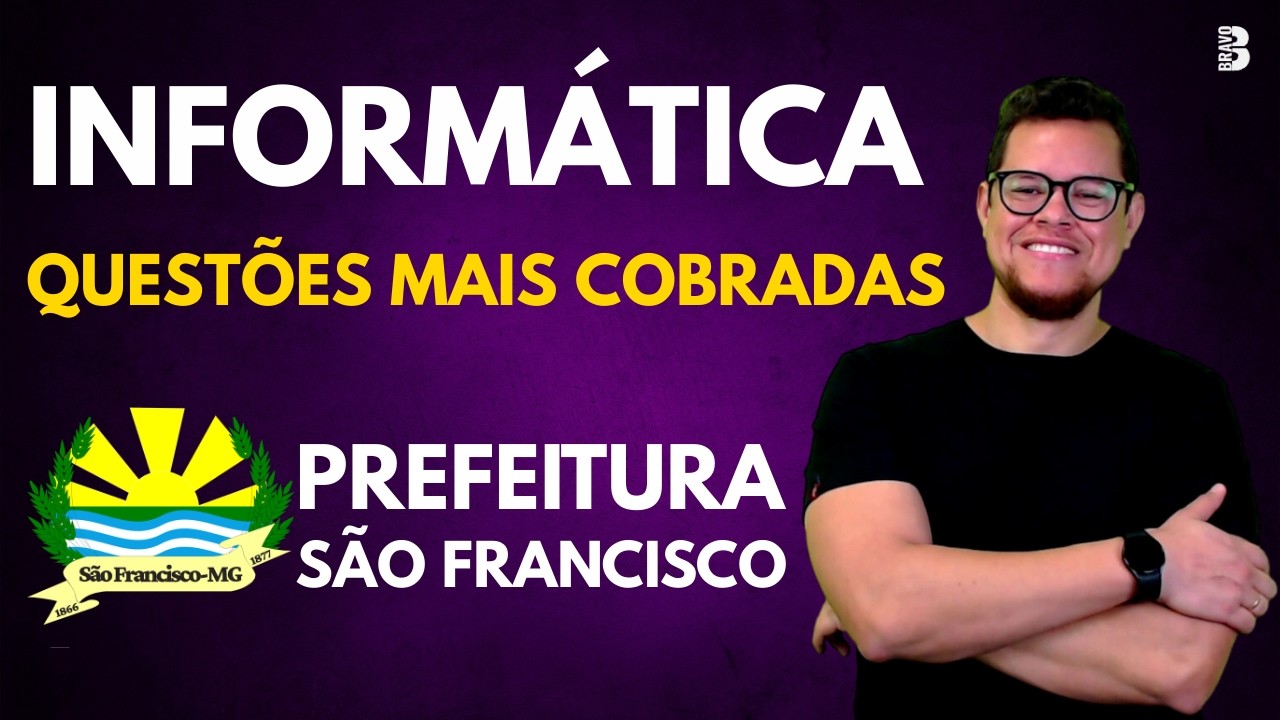 QUESTÕES MAIS COBRADAS DE INFORMÁTICA | BANCA COTEC | CONCURSO PREF. SÃO FRANCISCO