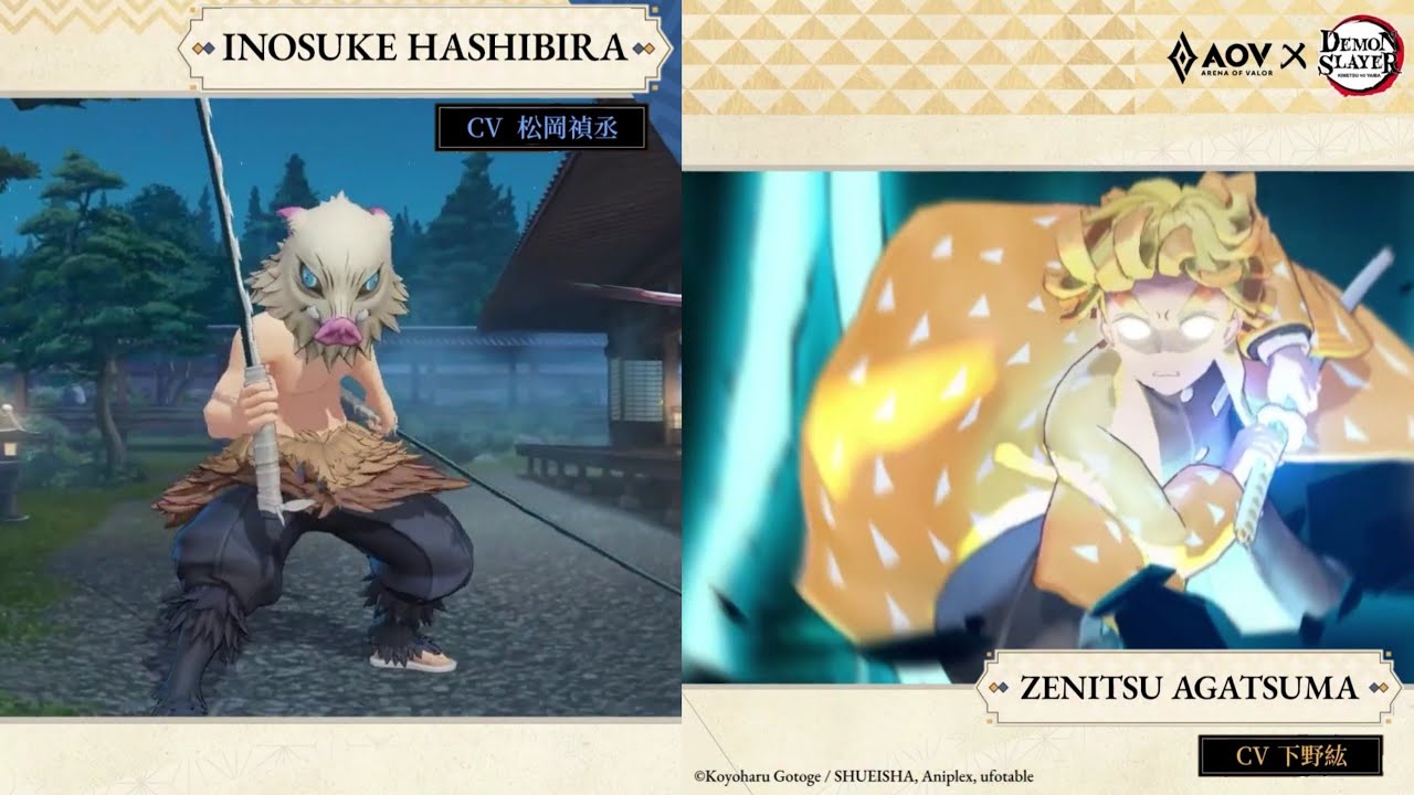 AOV New Skin Zenitsu and Inosuke, Full Effect