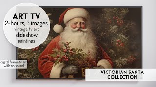 Santa Screensaver Vintage Christmas TV Art Vintage Art TV Screen Art for Your TV Holiday Art Frame