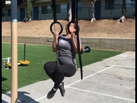 Negative Ring Chin Ups