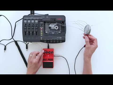 Spiderphone Harsh noise tape looping (with diy Spiderphone contact mic) - YouTube