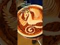 Dragon Flying Latte Art 🐉☕️ – This Pour Will Blow Your Mind! #latteart #coffeee #coffeelatte