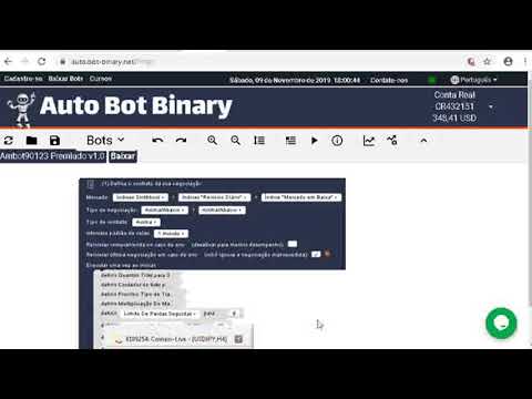 Auto Bot Binary Capitão 2.0 lucrando em conta Real