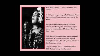 Meet Billie Holiday: The Voice of Strange Fruit, a Song They Tried to Ban 🇺🇸