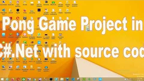pong game project in c#.net with source code | gameing project in .net | visual studio projects