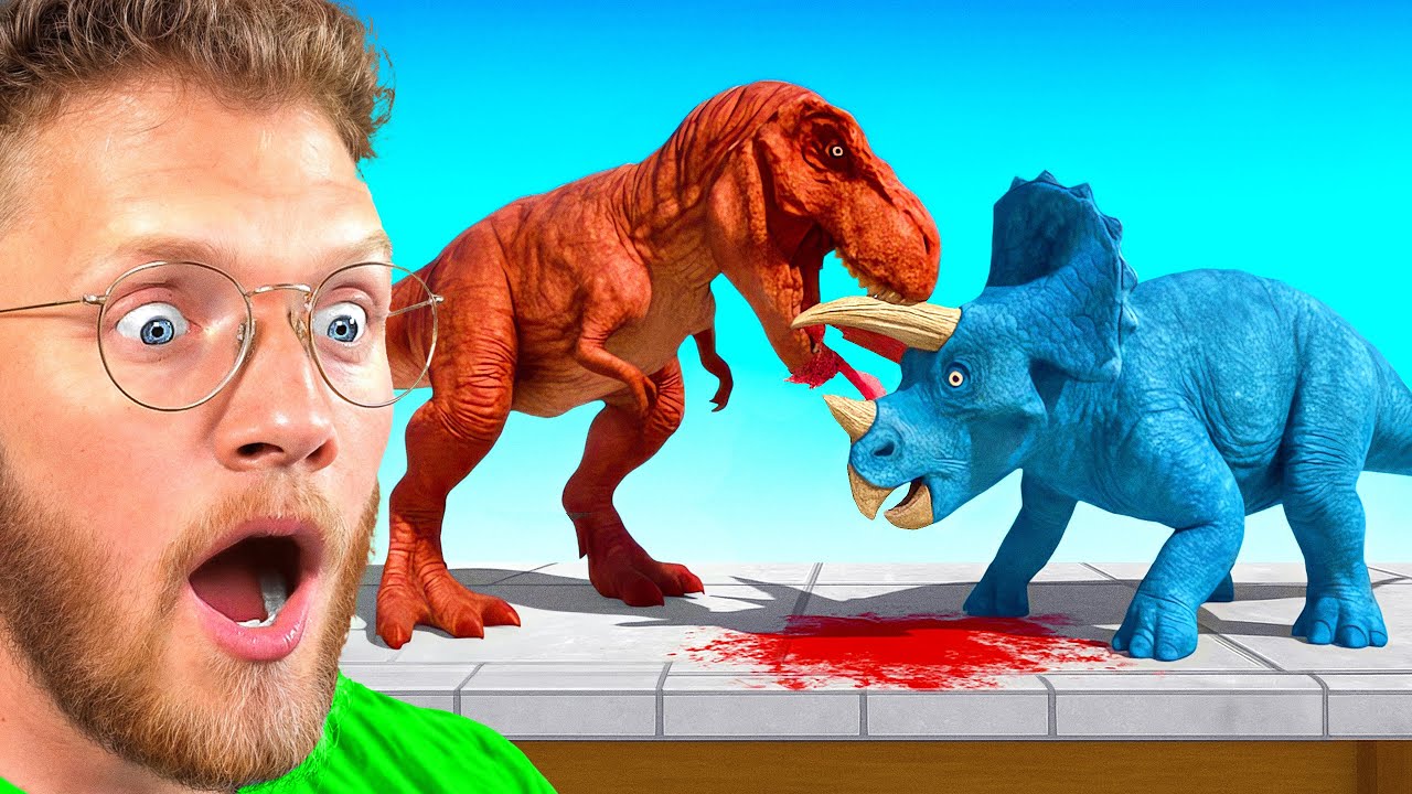 Динозавры 1 на 1 в Animal Battle Revolt Simulator