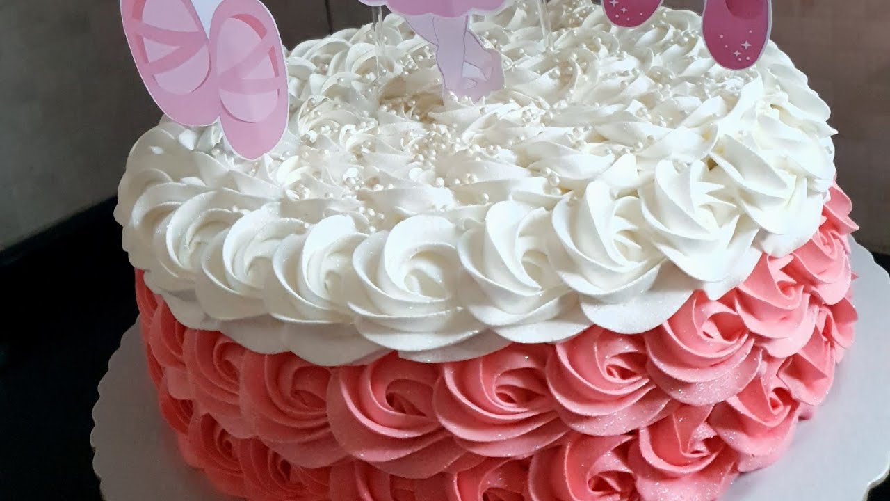 BOLO BAILARINA | BICO 1M | BOLO ROSETAS | ATELIÊ DOCE - LIDIANE OLIVEIRA