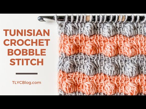 Wie man tunesischen Häkeln der Bobble Stich [Anfänger tunesischen Crochet Stitch Pattern + Tutorial]