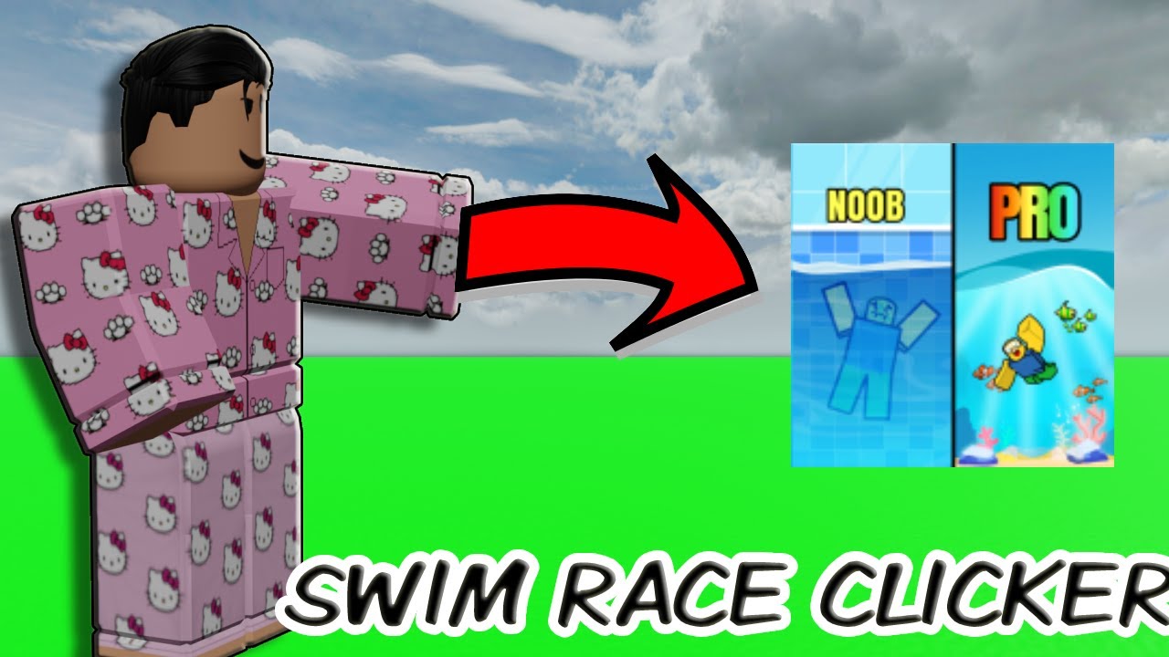 BECOMING AN OLYMPIC SWIMMER (ROBLOX SWIM RACE CLICKER) - YouTube