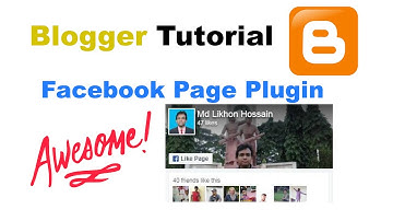 Add New Facebook Page Plugin To Blogger Blog In Bangla
