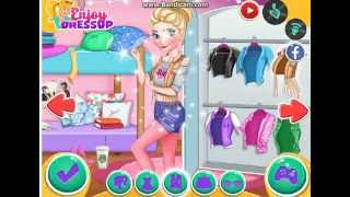 Rapunzel & Elsa College girls Dress Up Gameplay screenshot 2
