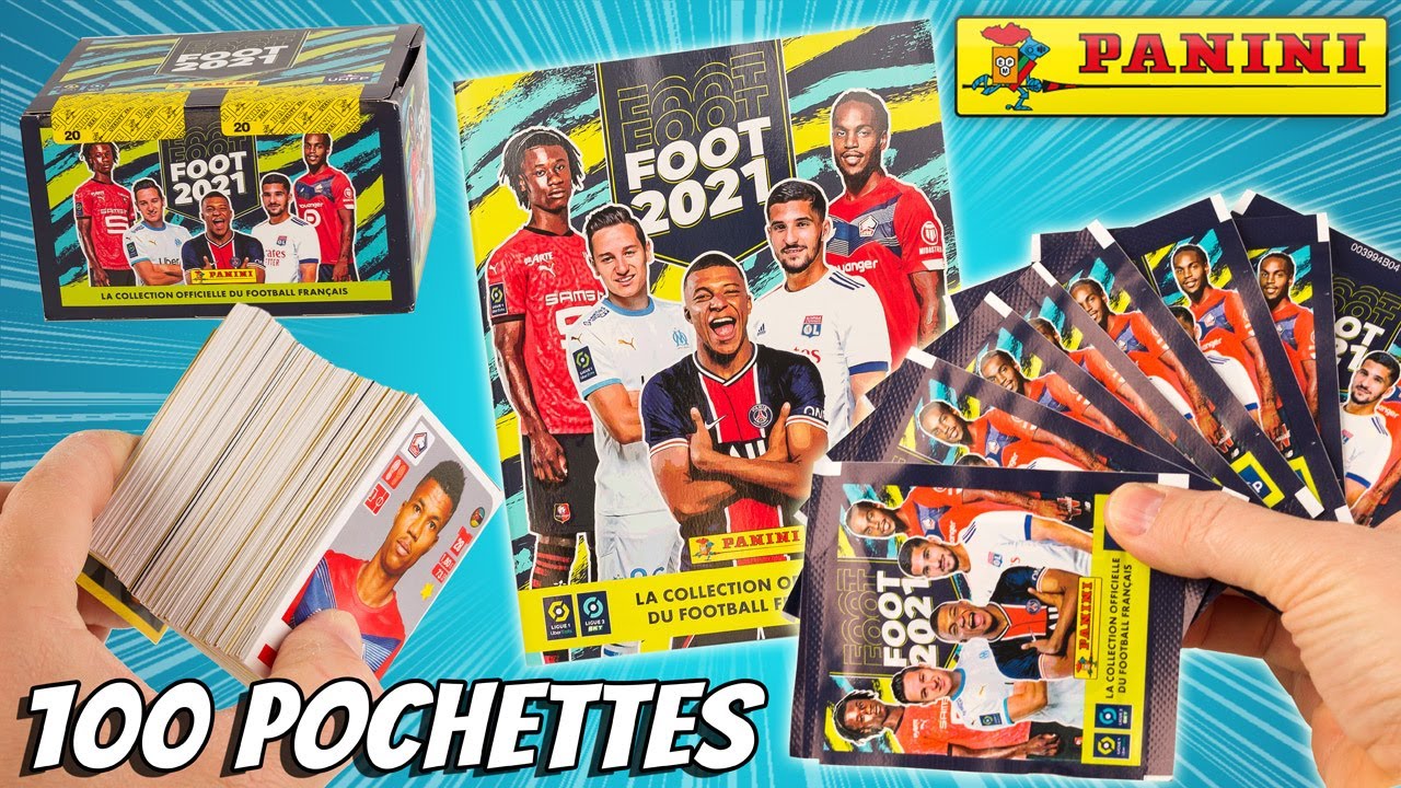 PANINI FOOT 2021 J'ouvre un display complet de 100 pochettes Album complet  ou pas? 