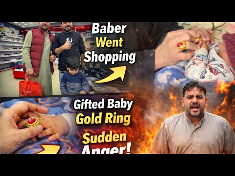 Sas na baby ko gold ke ring gift ke,Baber ko shopping krvi,Achnak mahman Aya ga,daily vlog