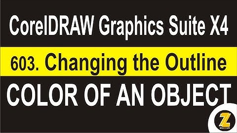 06 03  Changing the Outline Color of an Object | CorelDRAW Graphics Suite X4 - WUZZZAPP