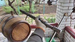 How to Make a DIY WOODEN BARREL Clamping Device