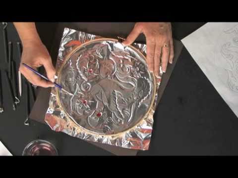 No-Measure Mandala on Aluminum Foil • TeachKidsArt