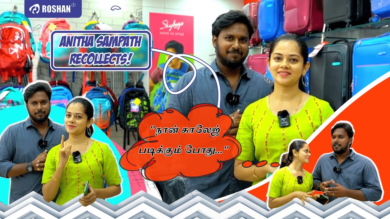 AnithasampathVlogs recollects her college days😍 | Ivlo discount ah!!!  #anithasampath #roshanbags - YouTube