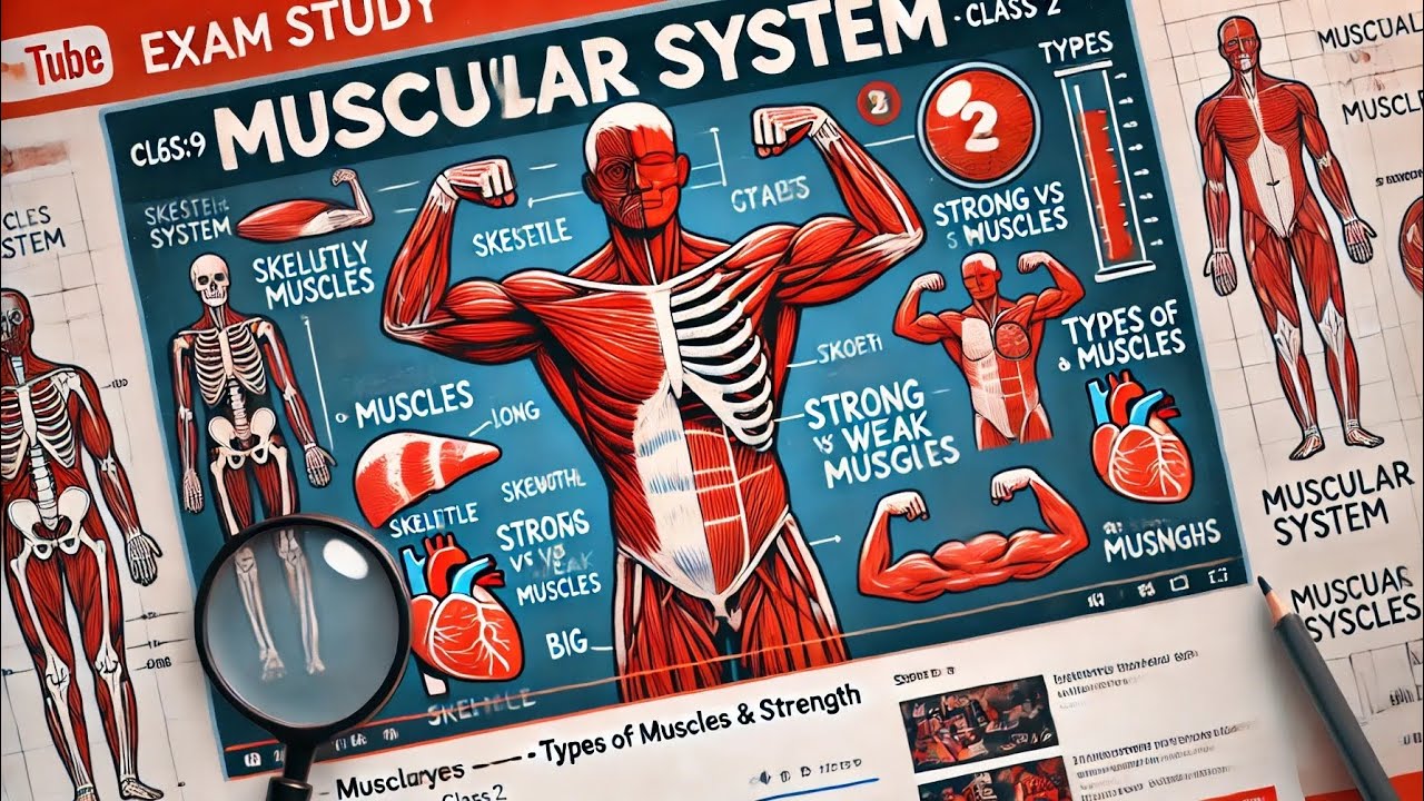 Muscular System – Class 2 | Types of Muscles & Strength Explained ...