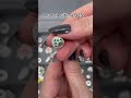 Berloque / charm Separador zircônia verde e branco em prata 925