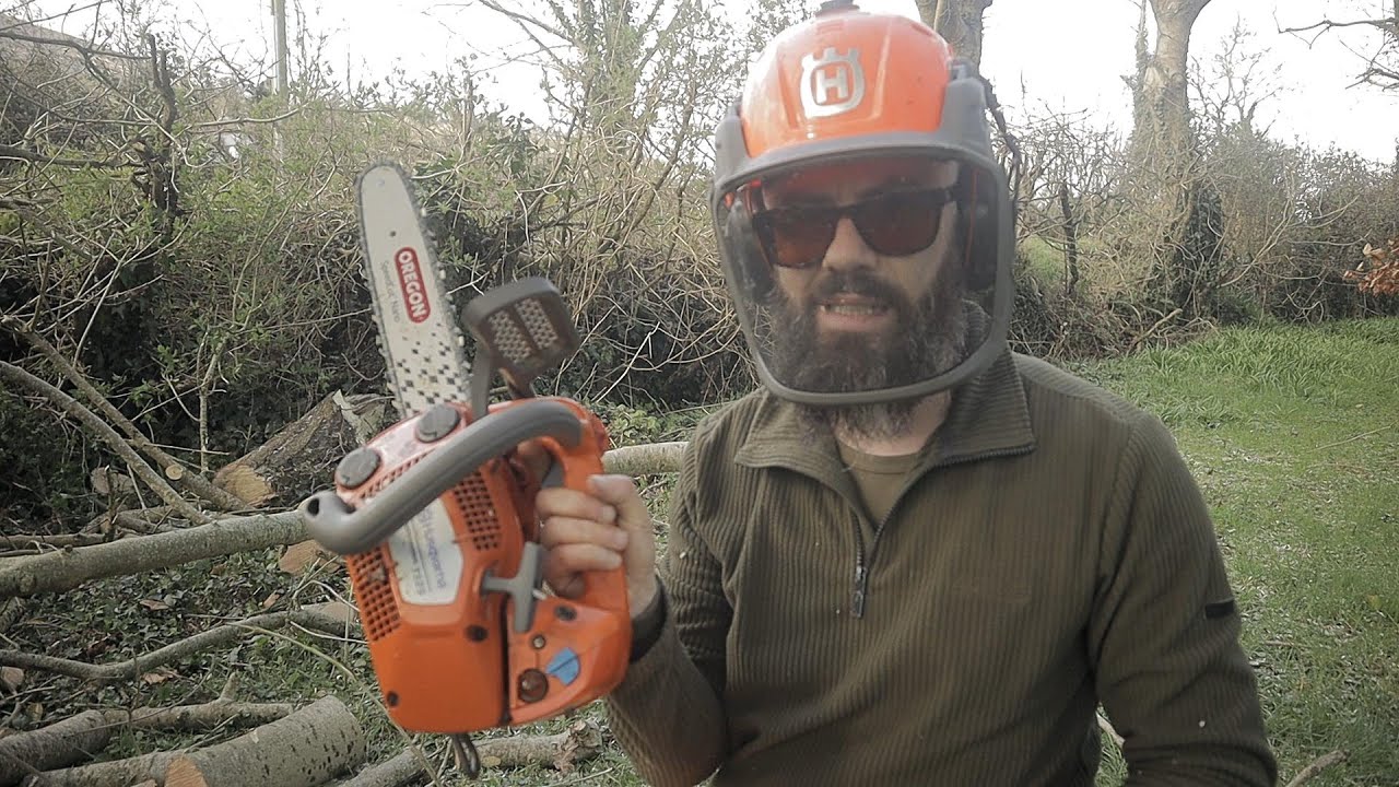 Testing Oregon Speed Cut nano - Husqvarna T525 Chainsaw - YouTube