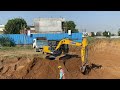 Schwing xcmg xe140c digging basement loading soil in dumpers