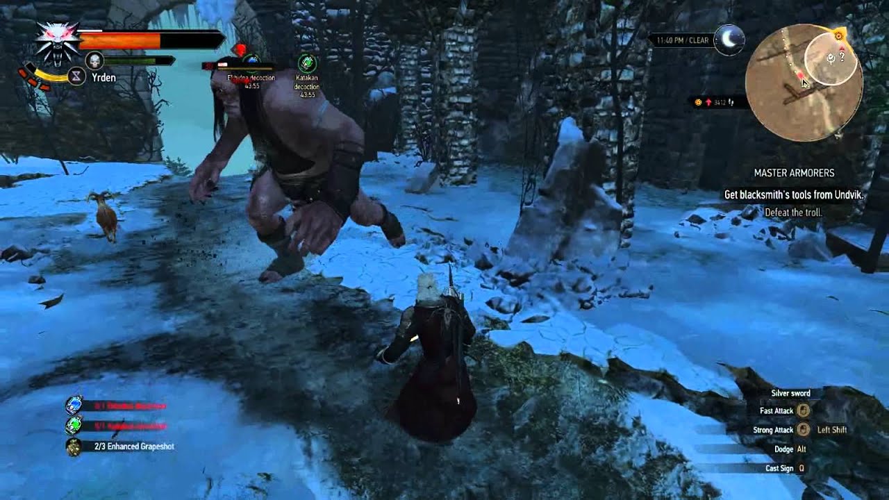 Witcher Cyclops The Witcher 3 - Cyclop Lvl30 Fight - YouTube
