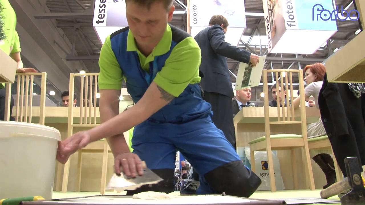 Демонстрация клей Forbo 628 Eurostar Rapid