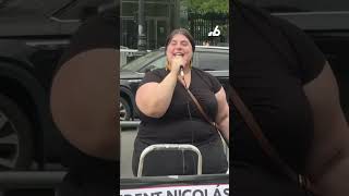 Pro Maduro protesters rally outside courthouse in New York