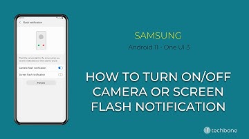 How to Turn On/Off Camera or Screen flash Notification - Samsung [Android 11 - One UI 3]