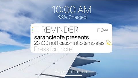 iPhone/iOS notification intro templates (no text | free to use!) ♡