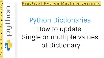 Python Dictionaries Tutorial 5 | How to update single or multiple values of dictionary