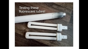 Presentation & test of fluorescent tubes/starters #1