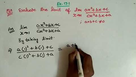 EX 13.1 CLASS 11 Qus 11 NCERT Solutions for Class 11 Maths Chapter 13 Limits and Derivatives