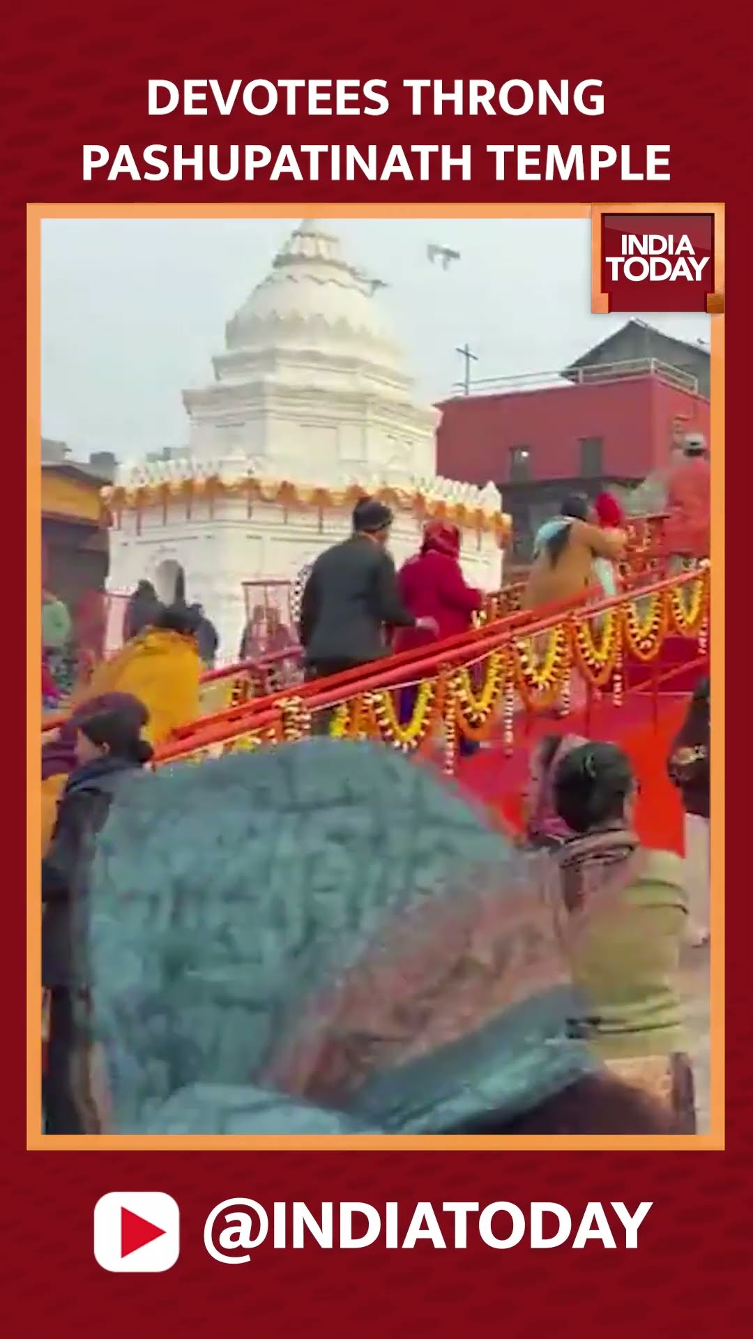 Nepal: Devotees Throng Pashupatinath Temple In Occasion Of Maha Shivratri #mahashivratri