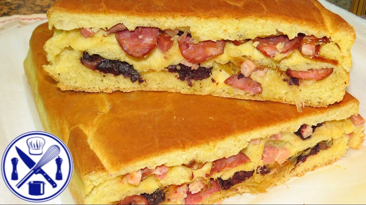 Receita de bôla de carne com enchidos, bacon e cebola caramelizada - YouTube