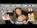 Top 5 Perfumes YOUTUBE Made Me Buy! Perfume BLIND BUYS | WHO Made Me Buy Them?? Collaboration Video!