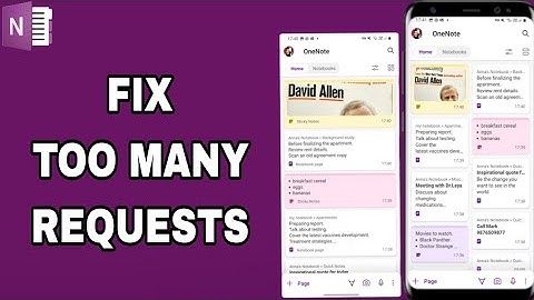 How To Fix And Solve OneNote App Too Many Requests | Final Solution