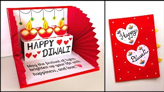 Happy Diwali pop up card 2025 / Diwali card ideas / Diwali greeting card making handmade screenshot 3