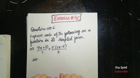 Mathematics Book 1 (D1) |  7th Edition | Exercise # 4C | Q # 6( a to e)  | Ifra Syed | in Urdu\Hindi