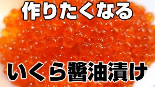 初物の筋子を簡単に【絶品いくら醤油漬け】に見れば作りたくなります(^-^)